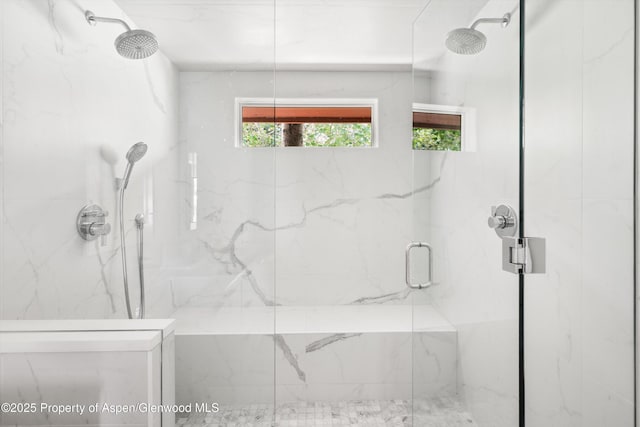 373 Sopris Creek Rd Unit 6, Basalt, CO 81621 - full bathroom with a marble finish shower