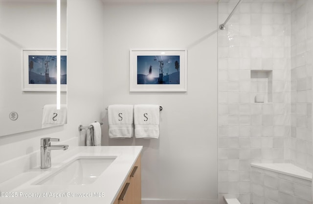 373 Sopris Creek Rd Unit 6, Basalt, CO 81621 - bathroom featuring vanity and a shower