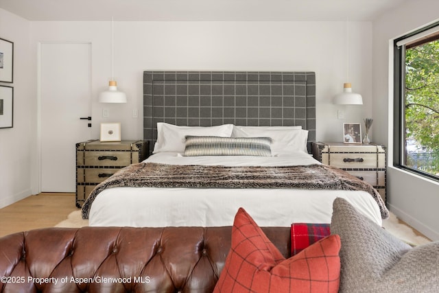 373 Sopris Creek Rd Unit 6, Basalt, CO 81621 - bedroom with wood finished floors and baseboards