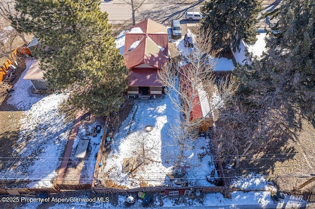 birds eye view of property