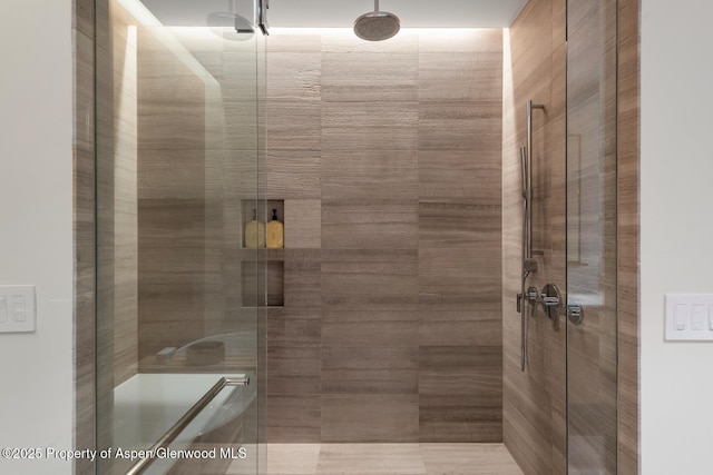 77 Wood Rd Unit 706, Snowmass Village, CO 81615 - bathroom with a shower stall and a relaxing sauna