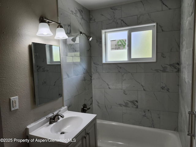 737 Rose St, Craig, CO 81625 - bathroom with vanity and shower / bathtub combination
