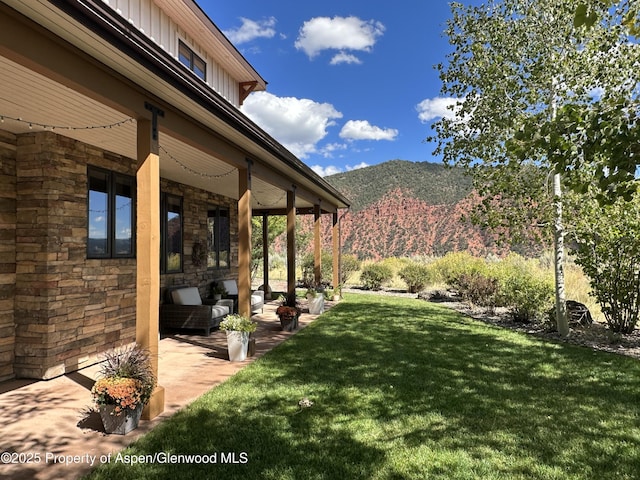 86 Sunrise Ct, Glenwood Springs, CO 81601 - view of green lawn with a mountain view