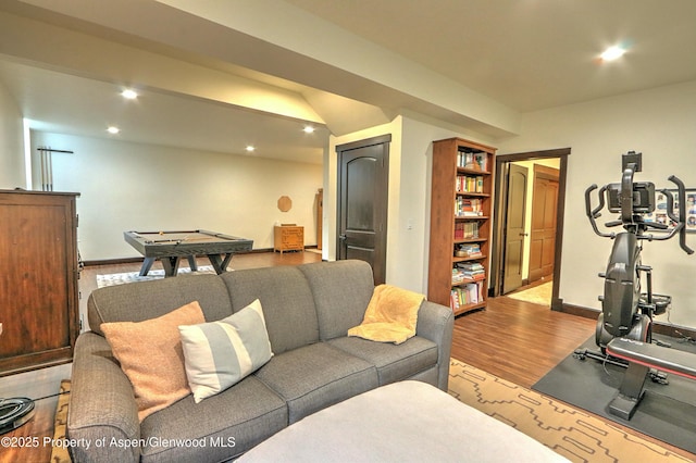 86 Sunrise Ct, Glenwood Springs, CO 81601 - living area with wood finished floors and recessed lighting