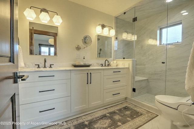 86 Sunrise Ct, Glenwood Springs, CO 81601 - full bath featuring double vanity and a shower stall