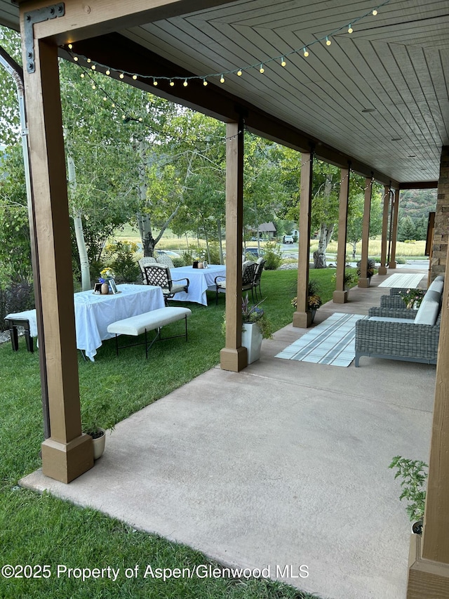 86 Sunrise Ct, Glenwood Springs, CO 81601 - view of patio featuring outdoor lounge area