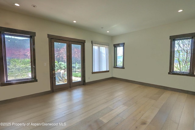 86 Sunrise Ct, Glenwood Springs, CO 81601 - unfurnished room featuring wood finished floors and recessed lighting