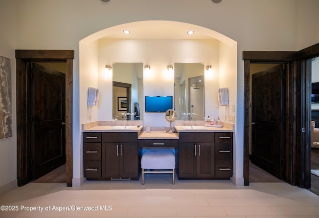498 Red Cliff Cir, Glenwood Springs, CO 81601 - full bathroom with recessed lighting and vanity