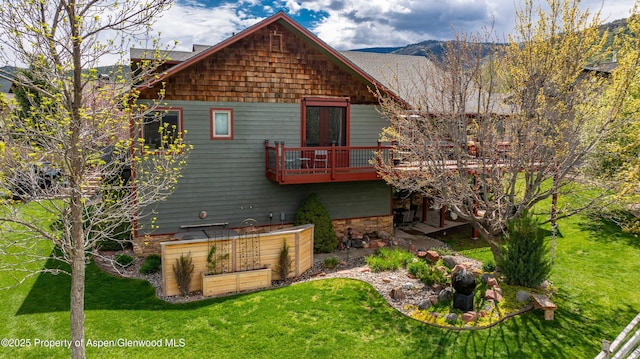10 Laird Ln, Glenwood Springs, CO 81601 - rear view of house featuring a lawn and a deck
