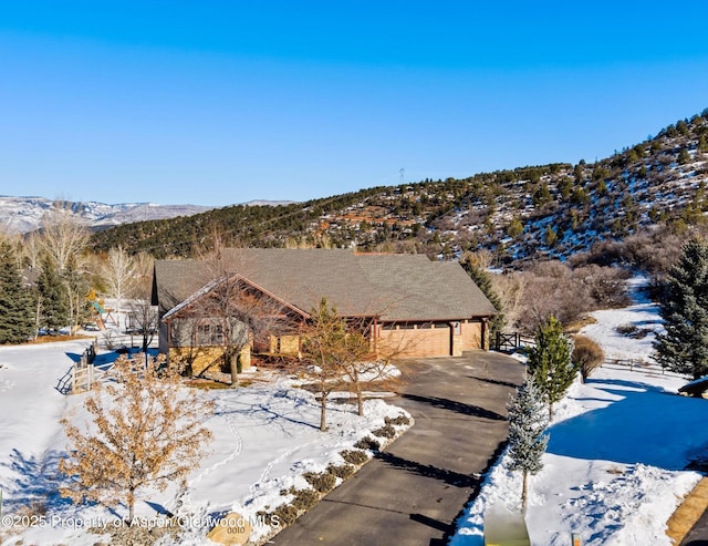 10 Laird Ln, Glenwood Springs, CO 81601 - snowy aerial view featuring a mountain view