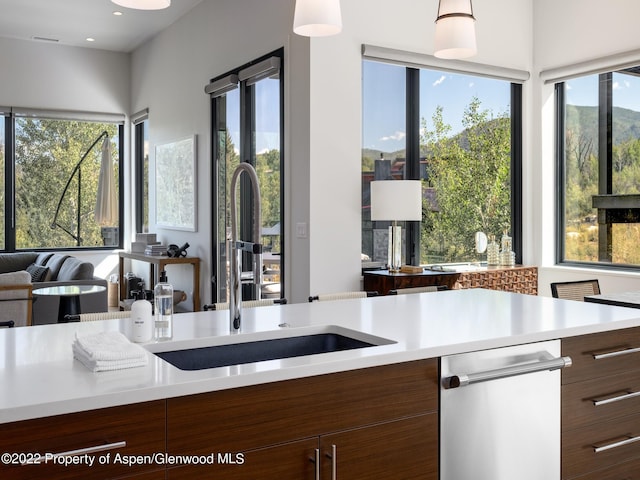 kitchen featuring sink and dishwasher