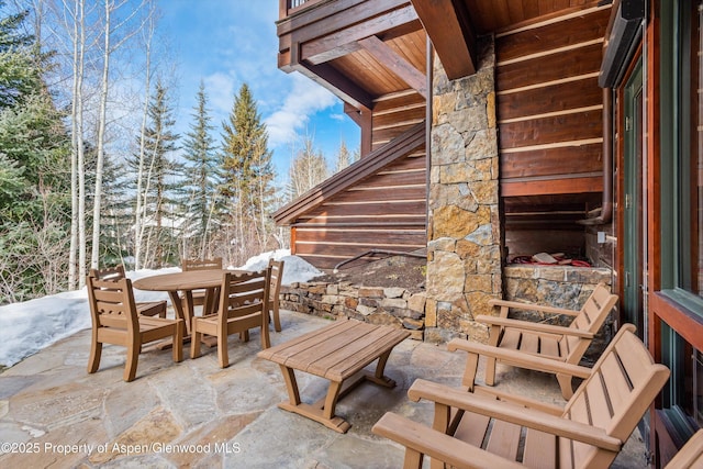 view of patio / terrace featuring outdoor dining space