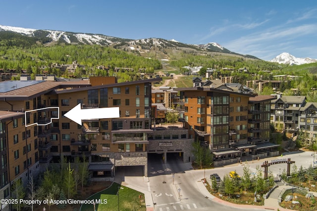 77 Wood Rd Unit 505E, Snowmass Village, CO 81615 - view of building exterior featuring a mountain view