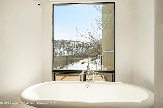 bathroom featuring a bathing tub and sink