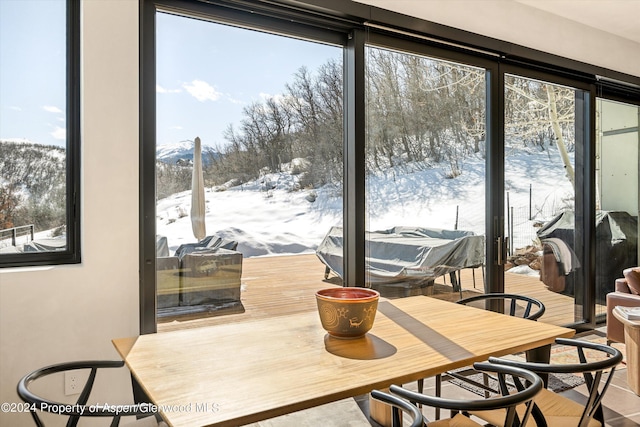 view of dining room