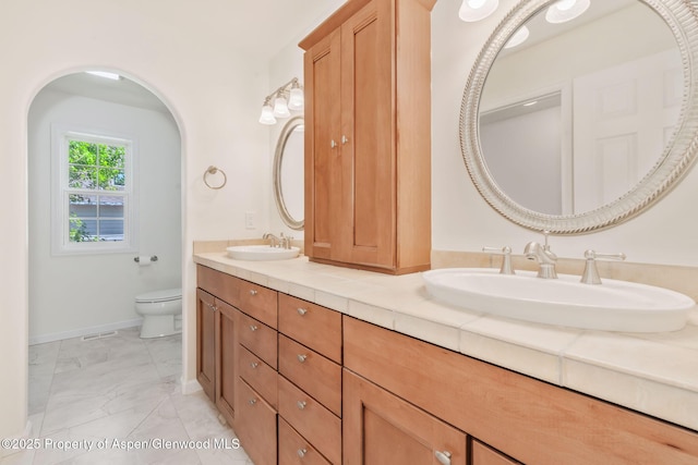 1020 Alta Vista Dr, Craig, CO 81625 - bathroom featuring double vanity and marble finish flooring