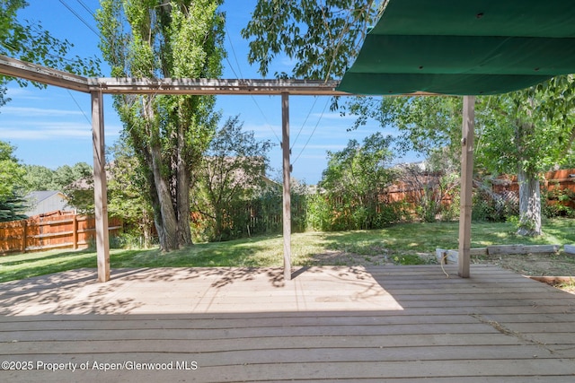 1020 Alta Vista Dr, Craig, CO 81625 - wooden deck featuring a fenced backyard