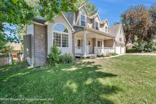 1020 Alta Vista Dr, Craig, CO 81625 - view of front of property with a porch, a garage, a shingled roof, and driveway