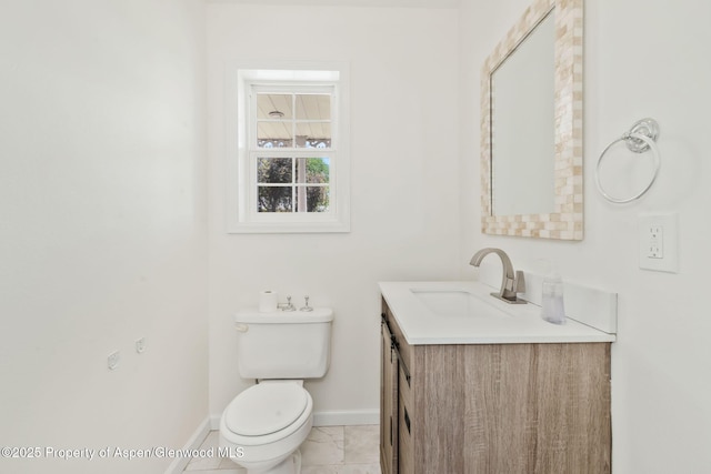 1020 Alta Vista Dr, Craig, CO 81625 - half bath featuring vanity and marble finish flooring