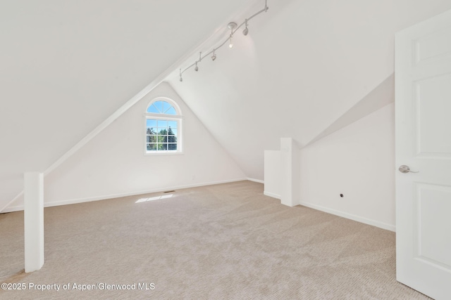 1020 Alta Vista Dr, Craig, CO 81625 - additional living space featuring lofted ceiling and carpet floors