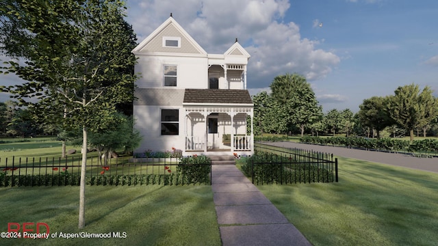 500 W Francis St, Aspen, CO 81611 - victorian-style house with a front lawn and a fenced front yard