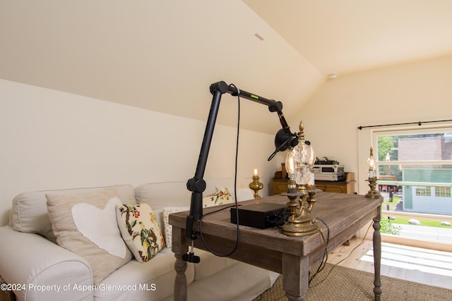 500 W Francis St, Aspen, CO 81611 - home office with vaulted ceiling