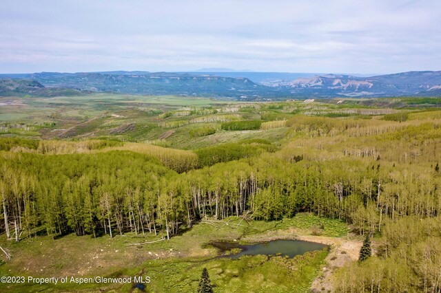 aerial view featuring a mountain view