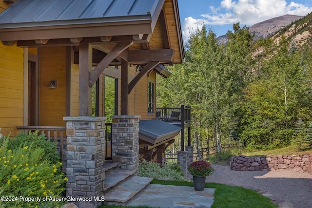 900 Dorais Way, Redstone, CO 81623 - view of patio with a mountain view