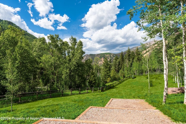 900 Dorais Way, Redstone, CO 81623 - view of yard featuring a mountain view