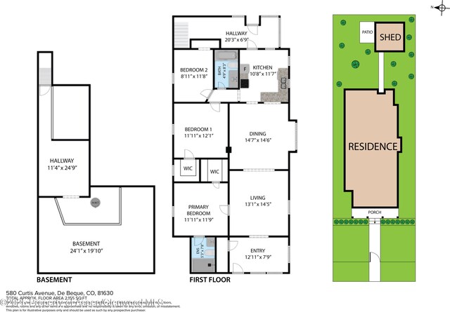 580 Curtis Ave, De Beque, CO 81630 - home floor plan