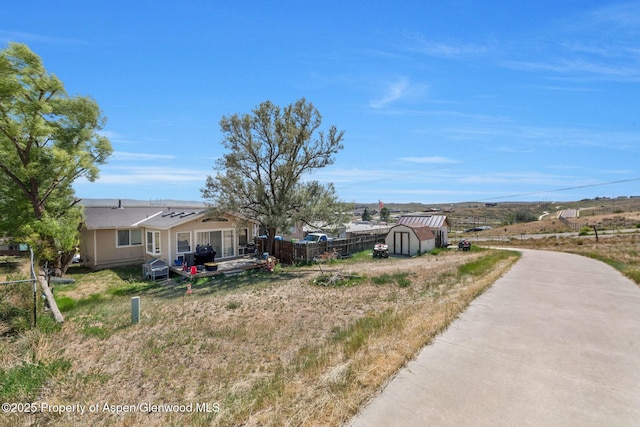 2201/2203 B St, Craig, CO 81625 - view of yard featuring a storage unit