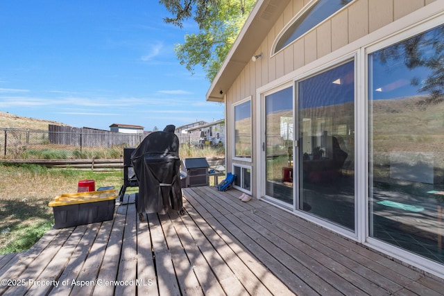 2201/2203 B St, Craig, CO 81625 - wooden terrace with grilling area