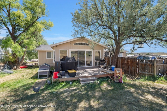 2201/2203 B St, Craig, CO 81625 - rear view of property featuring a deck