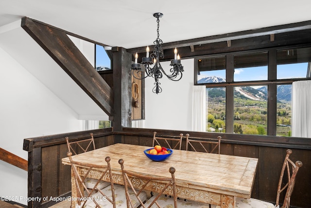 162 Bennett Bench Rd, Aspen, CO 81611 - dining area with a chandelier