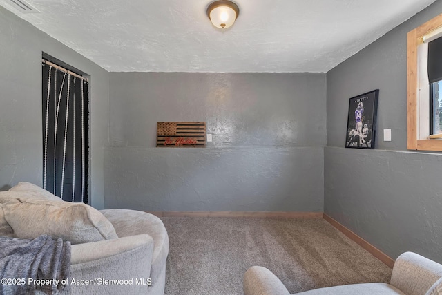 1186 Washington St, Craig, CO 81625 - carpeted living area featuring baseboards