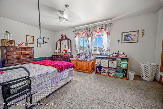 37 Pronghorn Rd, Craig, CO 81625 - carpeted bedroom featuring a ceiling fan
