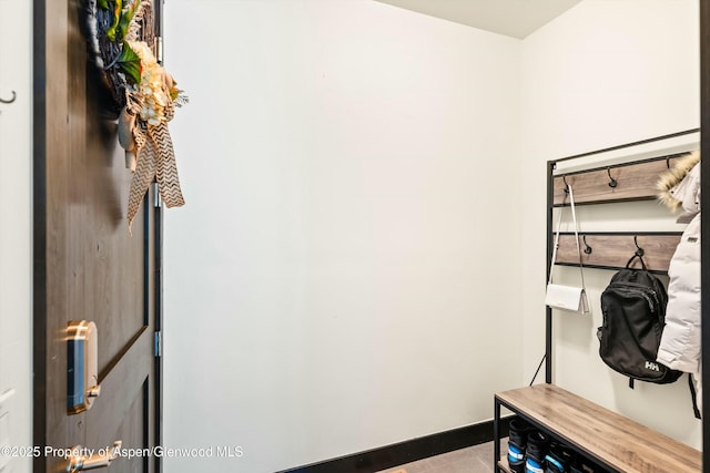 mudroom featuring light tile patterned floors