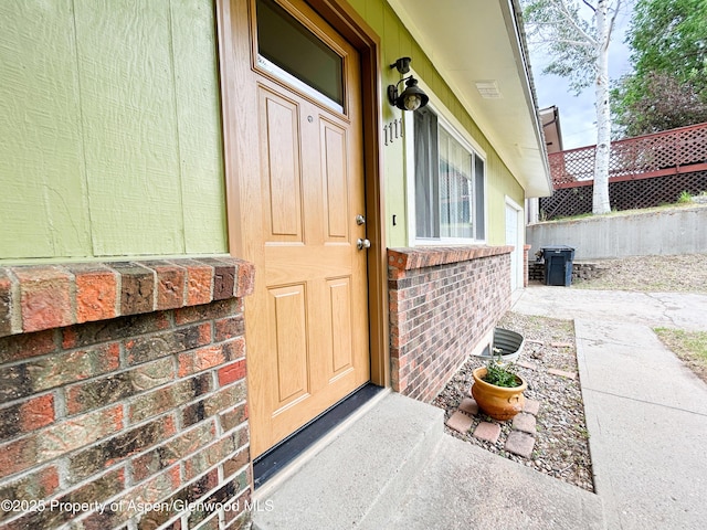 1111 Barclay St, Craig, CO 81625 - entrance to property featuring brick siding