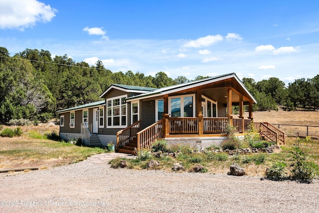 14 Fender Ln, Carbondale, CO 81623 - view of front of home featuring a porch