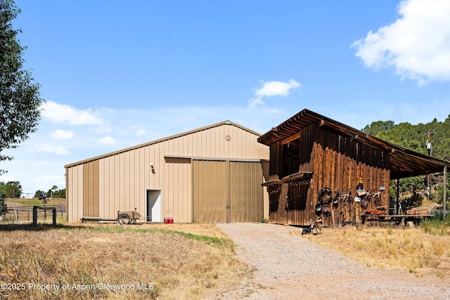 14 Fender Ln, Carbondale, CO 81623 - view of pole building with driveway