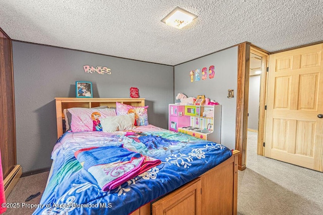 950 Highland Dr, Craig, CO 81625 - carpeted bedroom with a textured ceiling and baseboard heating
