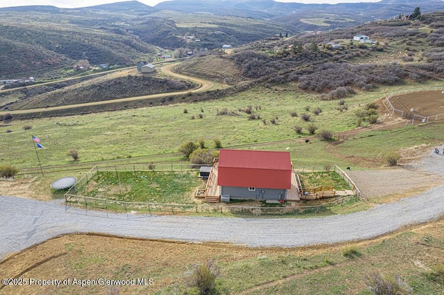 950 Highland Dr, Craig, CO 81625 - birds eye view of property with a rural view and a mountain view
