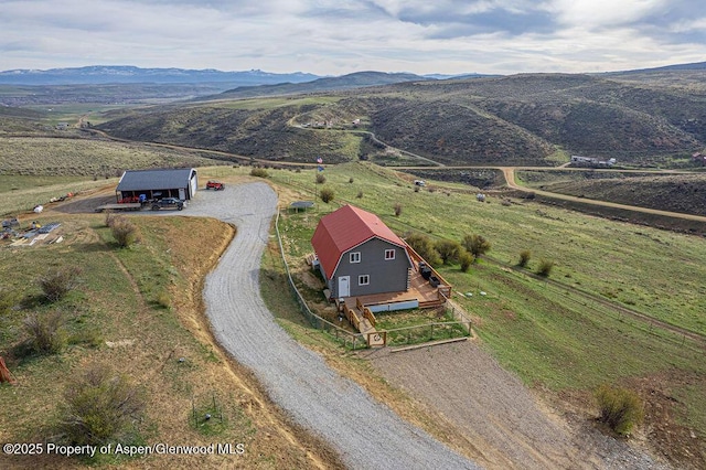 950 Highland Dr, Craig, CO 81625 - aerial view with a mountain view and a rural view