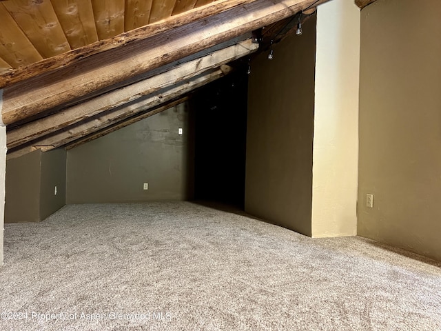 view of attic