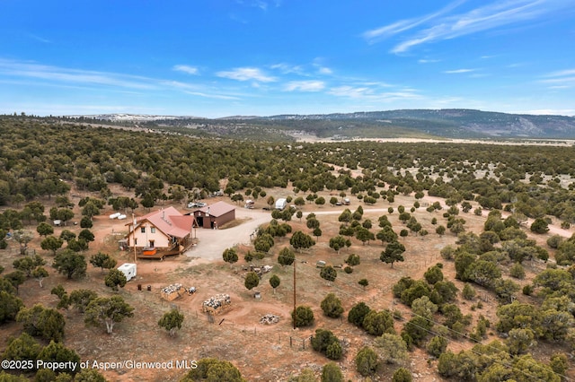 76 County Road 60b, Maybell, CO 81640 - aerial view featuring a mountain view