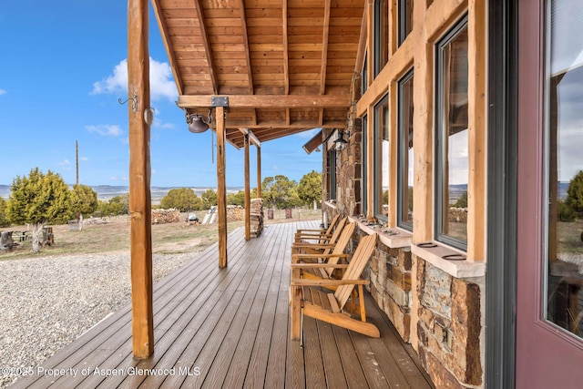 76 County Road 60b, Maybell, CO 81640 - view of wooden terrace
