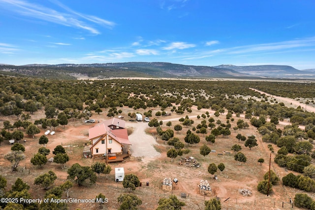76 County Road 60b, Maybell, CO 81640 - aerial view featuring a mountain view