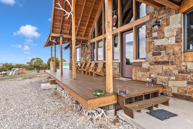 76 County Road 60b, Maybell, CO 81640 - view of wooden deck