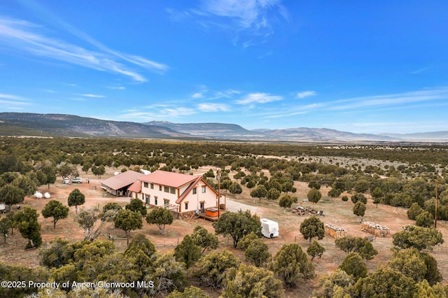 76 County Road 60b, Maybell, CO 81640 - aerial view featuring a mountain view