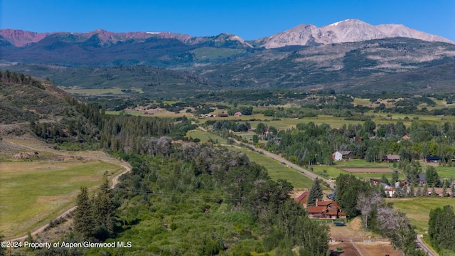 1150 Capitol Creek Rd, Snowmass, CO 81654 - bird's eye view of a mountain backdrop